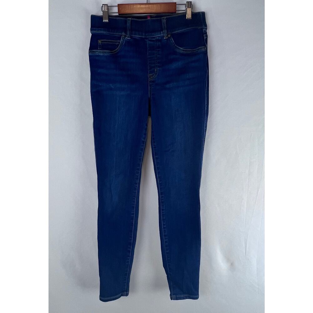 SPANX ANKLE SKINNY Distressed Blue Pull-on Jeans Jegging Size‎ Small $128